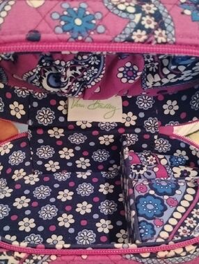 Vera Bradley Retired Quilted Travel Jewelry Case